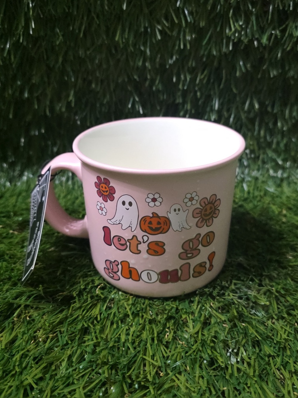 Pink Halloween Party Mug – 'Let’s Go Ghouls' Festive Design